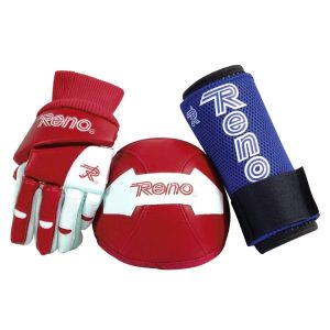 Pack de protecciones iniciación Reno 3 piezas (guantes + rodilleras + espinilleras)